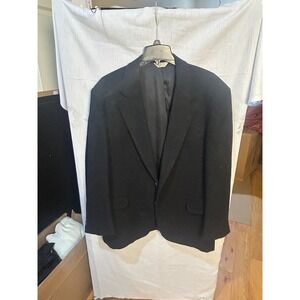 Hunt Valley Gentlemen's Sz 44R 100% Camel Hair Blazer Black Made in USA Men's